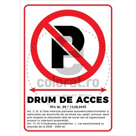 Nu Parcati Drum De Acces Cadru Legal HCL99
