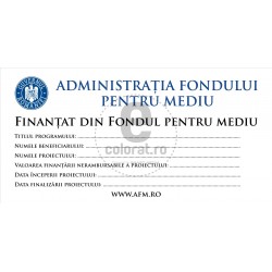 AFM Panou 200 x 150 AFM Administratia Fondului Pentru Mediu
