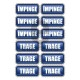 Sticker Trage Impinge 3D - Set 10 Bucati (9 cm x 4 cm / buc.)