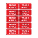 Sticker Trage Pull Impinge Push - Set 10 Bucati (9 cm x 4 cm / buc.)