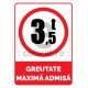 Greutate Maxima Admisa 3.5 Tone