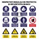 Respectati Regulile de Protectia si Securitatea Muncii v1656 70 cm L x 75 cm H