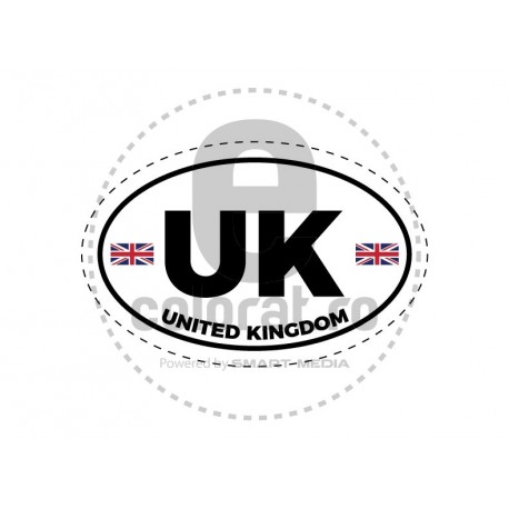 Sticker Indicativ Auto Tara UK v1662