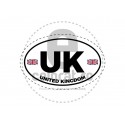 Sticker Indicativ Auto Tara UK Flags v1662
