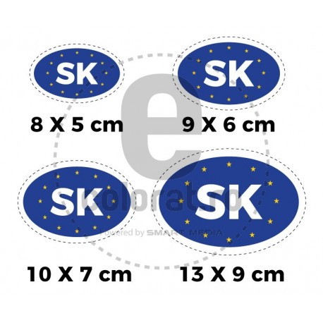 Sticker Indicativ Auto Tara Slovacia SK UE