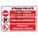 Strada Privata Acces Interzis Parcare Interzisa Animale Companie L v1180