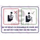 Nu Va Urcati Cu Picioarele pe Vasul WC Bilingv