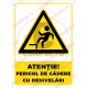 Atentie Pericol de Cadere cu Denivelari V2 ec1708
