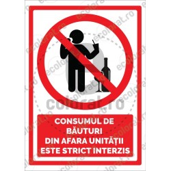 Consumul de Bauturi din Afara Unitatii Este Strict Interzis v1709