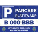 Parcare Platita ADP Nr Auto Autorizatie Nr ADP Sector