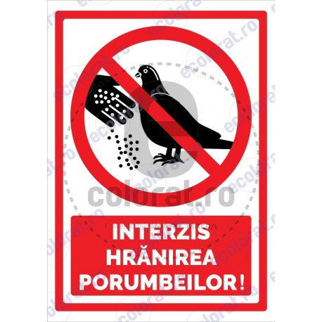 Interzis Hranirea Porumbeilor V3 1753