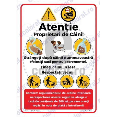 Atentie Proprietari de Caini v1767