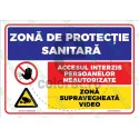 Zona De Protectie Sanitara Acces Interzis Supraveghere Video v1790