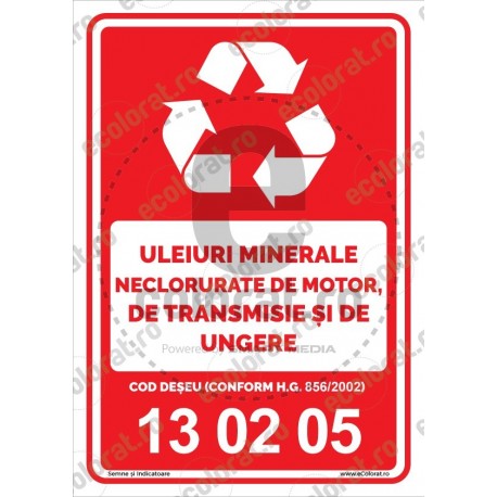 Reciclare Uleiuri Minerale Neclorurate Motor Transmisie Ungere 130205 v1812