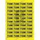 Sticker 220V - Set 40 Bucati (4.2 cm x 2.2 cm / buc.)