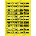 Sticker 220V - Set 40 Bucati (4.2 cm x 2.2 cm / buc.)