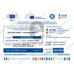 Afir Panou 70x50 Fondul Pentru Modernizare Transizitia Catre Neutralitate Climatica CE BEI