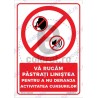 Va Rugam Pastrati Linistea Pentru A Nu Deranja Activitatea Cursurilor v1836