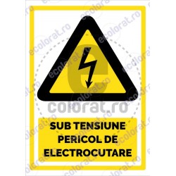 Sub Tensiune Pericol de Electrocutare