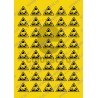 Sticker Atentie Descarcare Eletrostatica ESD - Set 40 Bucati (3.5 cm x 3 cm / buc.)