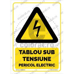 Tablou Sub Tensiune Pericol Electric v1845