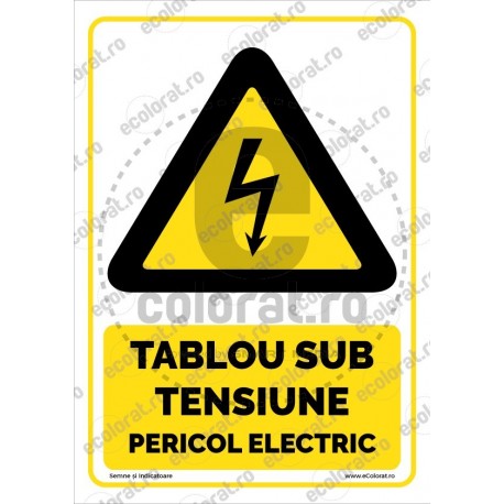 Tablou Sub Tensiune Pericol Electric v1845