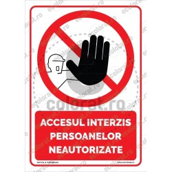 Accesul Interzis Persoanelor Neautorizate v1846