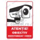 Atentie Obiectiv Monitorizat Video v1872