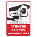 Atentie Obiectiv Monitorizat Video v1872