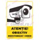 Atentie Obiectiv Monitorizat Video v1873