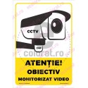 Atentie Obiectiv Monitorizat Video v1873