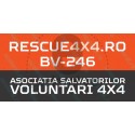 Rescue 4x4 Asociatia Salvatorilor Voluntari Sticker Personalizat 50 x 25 cm