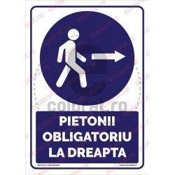 Pietonii Obligatoriu la Dreapta