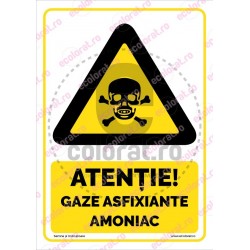 Atentie Gaze Asfixiante Amoniac v1880