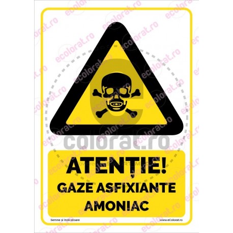 Atentie Gaze Asfixiante Amoniac v1880