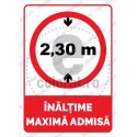 Inaltime Maxima Admisa 2.30 m v1882