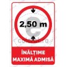 Inaltime Maxima Admisa 2.50 m v1883