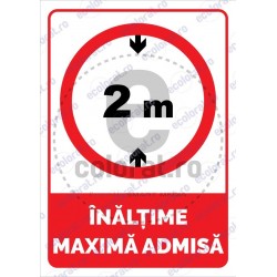 Inaltime Maxima Admisa 2 m v1884