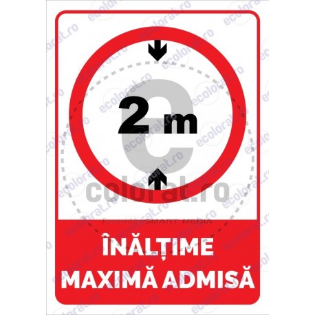 Inaltime Maxima Admisa 2 m v1884
