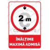 Inaltime Maxima Admisa 2 m v1884