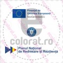 Autocolant PNRR Finantat de Uniunea Europeana UrmatoareaGeneratieUE ec1890