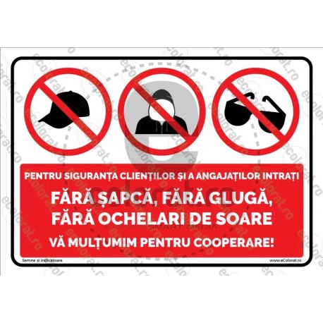 Intrati Fara Sapca Fara Gluga Fara Ochelari Soare v1861