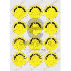 Oprire de Urgenta - Set 12 Bucati (6.5 cm x 6.5 cm / buc.)