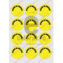 Oprire de Urgenta - Set 12 Bucati (6.5 cm x 6.5 cm / buc.)