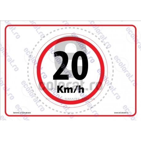 Limita De Viteza 20 Km H L v1905