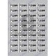 Sticker 220V ALB NEGRU - Set 40 Bucati (4.2 cm x 2.2 cm / buc.)