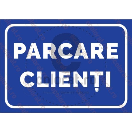Parcare Clienti Albastru