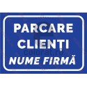 Parcare Clienti Nume Firma Albastru