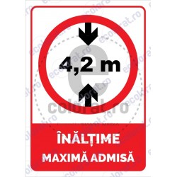 Inaltime Maxima Admisa 4.2 Metri V2 ec1911