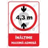 Inaltime Maxima Admisa 4.3 Metri V2 ec1912
